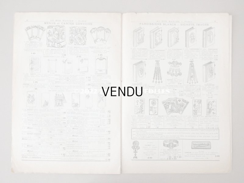 画像16: 1900年頃 アンティーク ボンマルシェのカタログ 文具 パペトリー CATALOGUE DE PAPETERIE ET ARTICLES DE BUREAU - AU BON MARCHE -