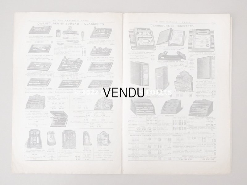 画像13: 1900年頃 アンティーク ボンマルシェのカタログ 文具 パペトリー CATALOGUE DE PAPETERIE ET ARTICLES DE BUREAU - AU BON MARCHE -