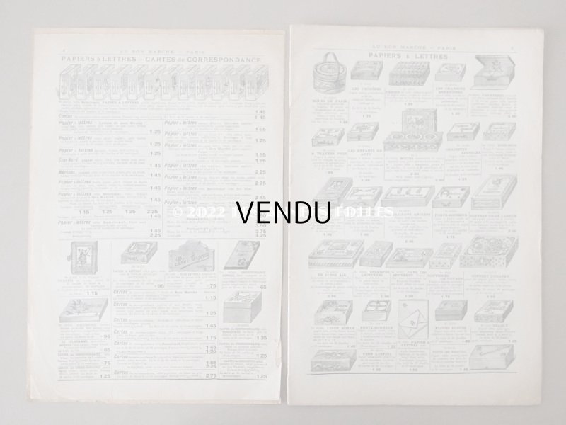 画像4: 1900年頃 アンティーク ボンマルシェのカタログ 文具 パペトリー CATALOGUE DE PAPETERIE ET ARTICLES DE BUREAU - AU BON MARCHE -