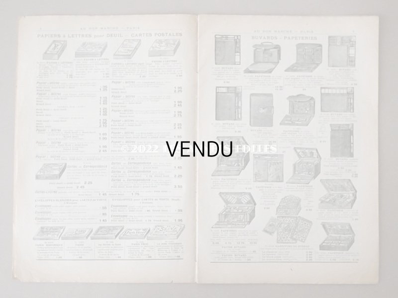 画像5: 1900年頃 アンティーク ボンマルシェのカタログ 文具 パペトリー CATALOGUE DE PAPETERIE ET ARTICLES DE BUREAU - AU BON MARCHE -