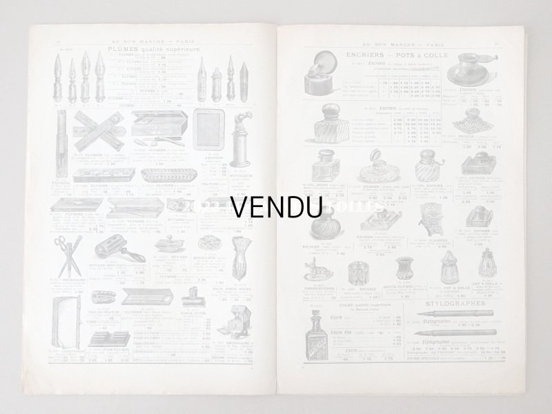 画像9: 1900年頃 アンティーク ボンマルシェのカタログ 文具 パペトリー CATALOGUE DE PAPETERIE ET ARTICLES DE BUREAU - AU BON MARCHE -