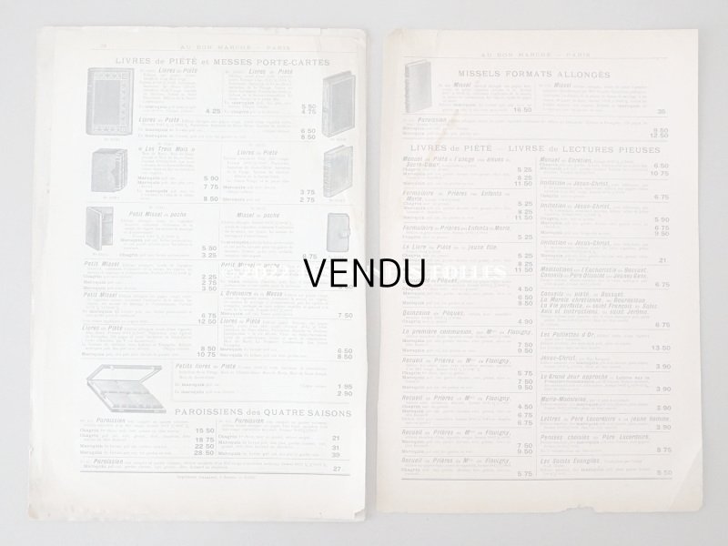 画像18: 1900年頃 アンティーク ボンマルシェのカタログ 文具 パペトリー CATALOGUE DE PAPETERIE ET ARTICLES DE BUREAU - AU BON MARCHE -