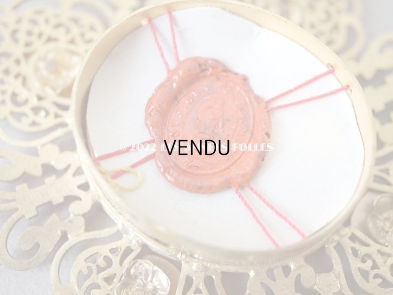 画像8: 19世紀 アンティーク ルリケール 聖遺物のペンダント エナメル加工 聖人の遺品　Saint François-Régis Clet