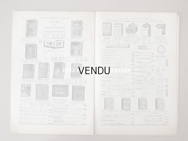 画像15: 1900年頃 アンティーク ボンマルシェのカタログ 文具 パペトリー CATALOGUE DE PAPETERIE ET ARTICLES DE BUREAU - AU BON MARCHE -
