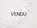 アンティーク スフレビーズ  透明 シャンデリアのクリスタルカラー 3mm  約550ピース　吹きガラス製 ビーズ