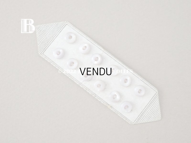 画像8: 1920年 アンティーク マザーオブパール製 極小 ボタン 乳白色 6mm 12ピース シェルボタン 