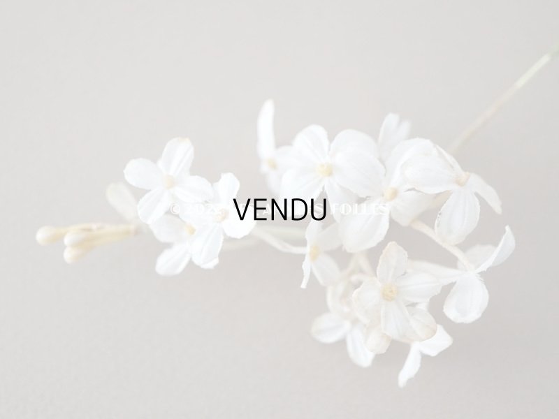 画像19: 19世紀 アンティーク ホワイトライラックの布花 