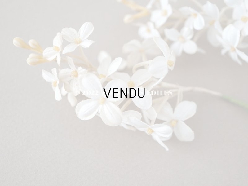 画像12: 19世紀 アンティーク ホワイトライラックの布花 