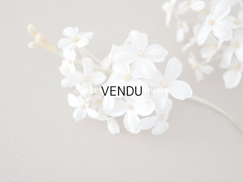 画像9: 19世紀 アンティーク ホワイトライラックの布花 