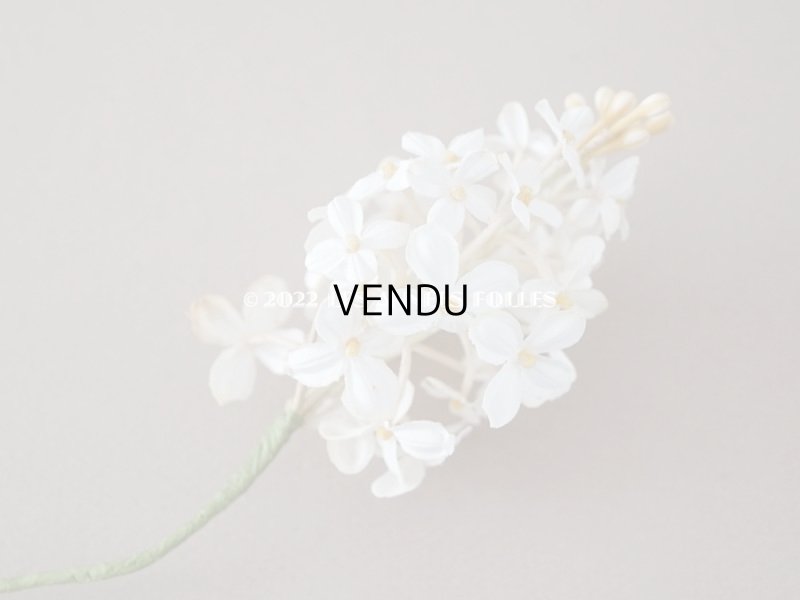 画像3: 19世紀 アンティーク ホワイトライラックの布花 