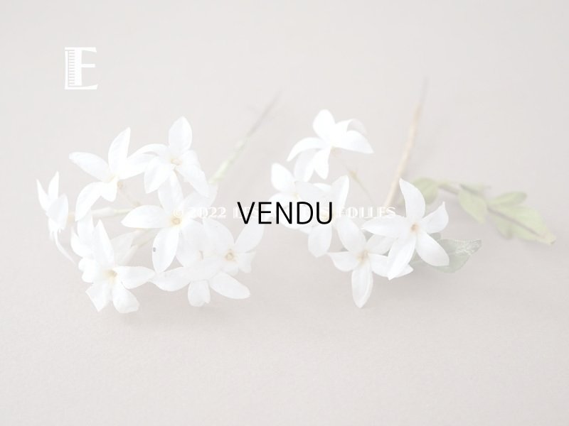 画像17: 19世紀 アンティーク 白い布花 