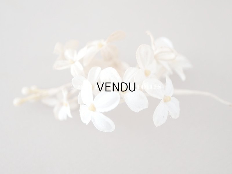 画像16: 19世紀 アンティーク ホワイトライラックの布花 