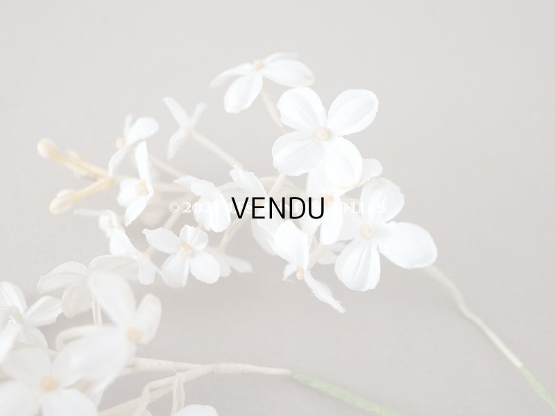 画像13: 19世紀 アンティーク ホワイトライラックの布花 