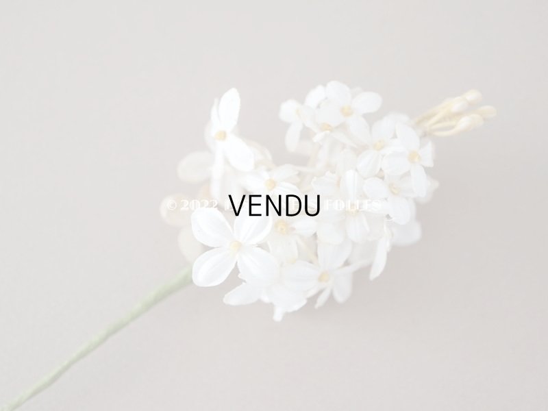 画像7: 19世紀 アンティーク ホワイトライラックの布花 