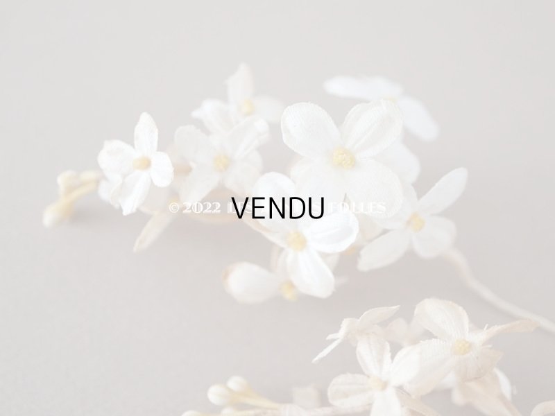 画像15: 19世紀 アンティーク ホワイトライラックの布花 