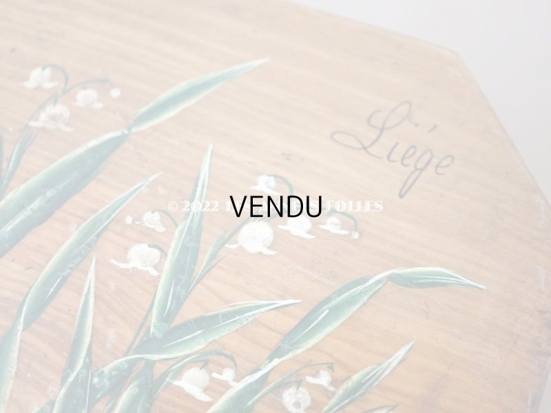 画像6: アンティーク モシュリンヌ 鈴蘭のジュエリーボックス パウダーブルーのシルク製クッション