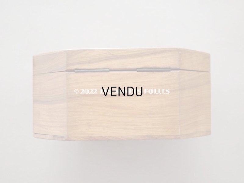 画像13: アンティーク モシュリンヌ 鈴蘭のジュエリーボックス パウダーブルーのシルク製クッション