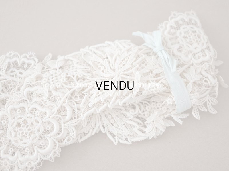 画像3: アンティーク 花モチーフのレース  約2.2cm 幅5cm