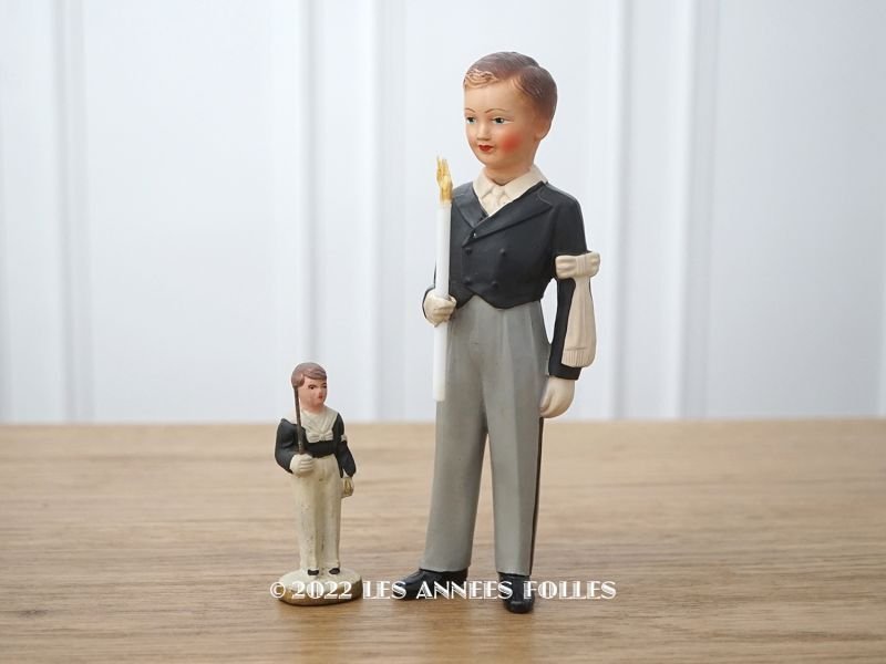 画像2: 【13周年セール対象外】アンティーク 初聖体の少年 セルロイド製 人形 大きなサイズ