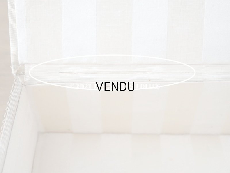 画像16: アンティーク 薔薇のロココモチーフのガーランド 大きなカルトナージュボックス パウダーピンク 48×32.5×9.5cm