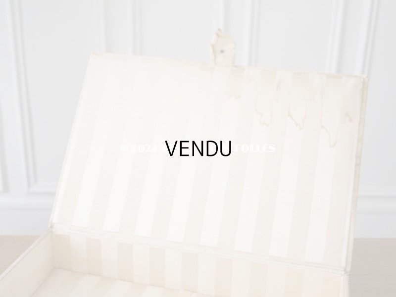 画像13: アンティーク 薔薇のロココモチーフのガーランド 大きなカルトナージュボックス パウダーピンク 48×32.5×9.5cm