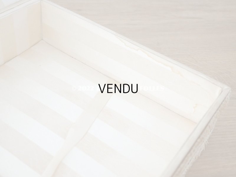 画像18: アンティーク 薔薇のロココモチーフのガーランド 大きなカルトナージュボックス パウダーピンク 48×32.5×9.5cm