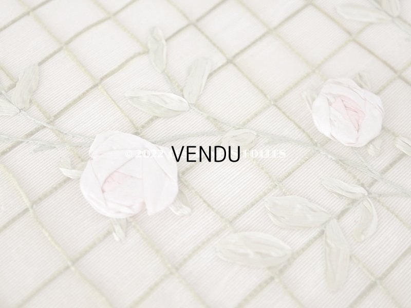 画像7: アンティーク 薔薇のロココモチーフのガーランド 大きなカルトナージュボックス パウダーピンク 48×32.5×9.5cm