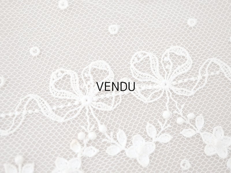 画像5: アンティーク リボン＆花のガーランド 小さなポンポン付 幅広レース   幅18cm