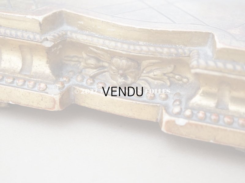 画像11: 19世紀 アンティーク 木製の台座 ゴールド 花のモチーフ