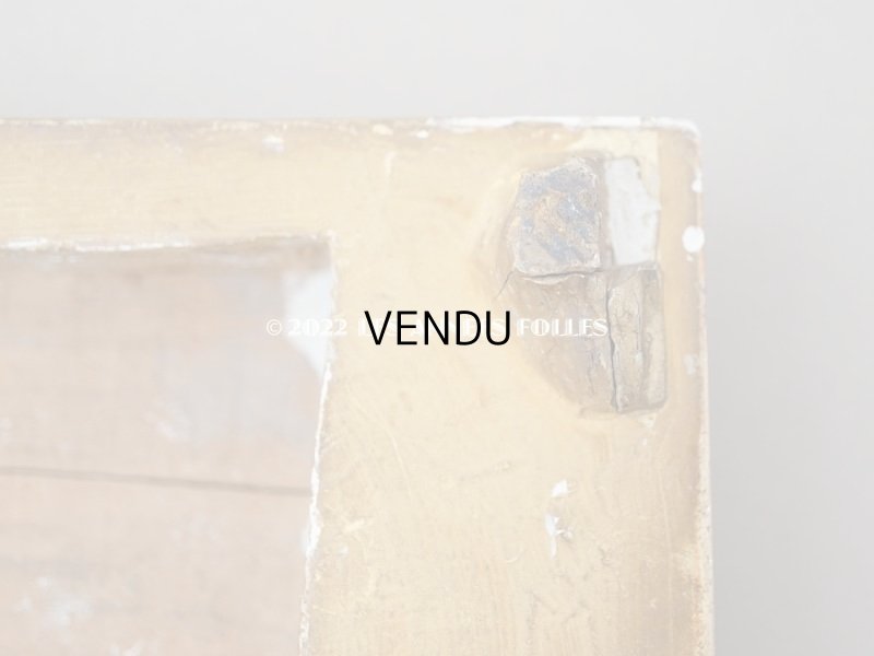 画像5: 19世紀 アンティーク 木製の台座 ゴールド 花のモチーフ