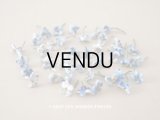 アンティーク 布花材料  ベルベットの花びらのセット ３9〜40ピースのセット ブルー　15mm