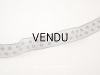 1920年代 アンティーク ドット柄　チュールレース 黒 1.5cm幅 