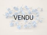 アンティーク 布花材料  ベルベットの花びらのセット 40ピースのセット ブルー　15mm