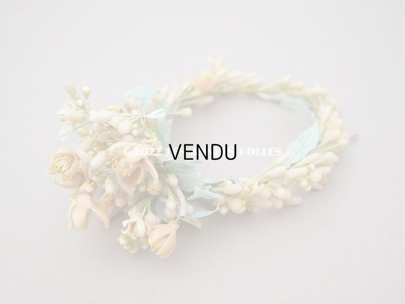 画像3: アンティーク ワックスフラワーのティアラ ウェディング 結婚式 