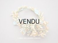 アンティーク ワックスフラワーのティアラ ウェディング 結婚式 