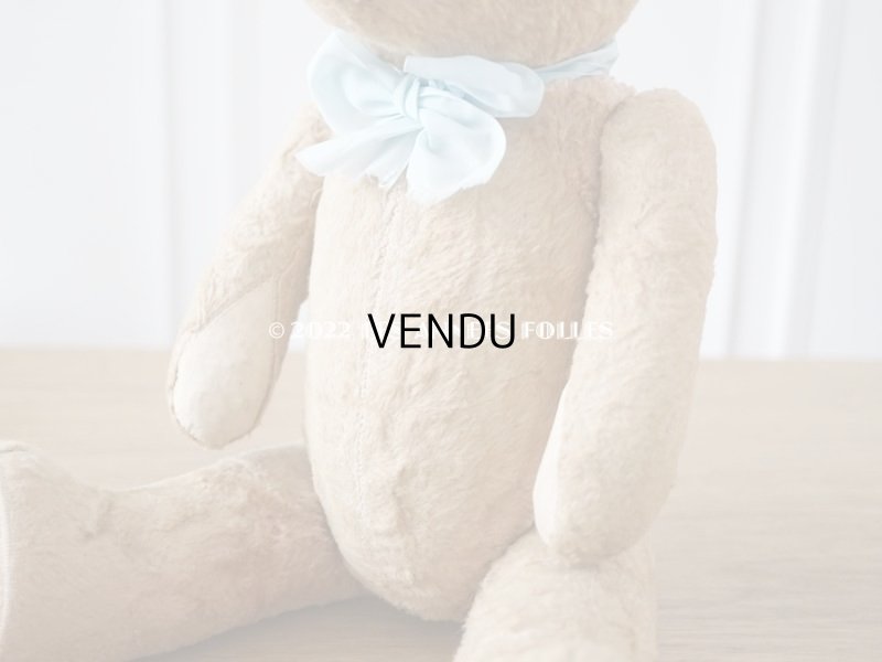 画像5: アンティーク ベア 淡いピンク