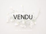 アンティーク 白い布花 