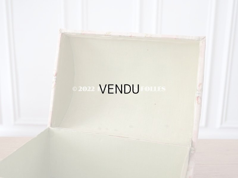 画像9: 18世紀 アンティーク 大きなコフレ　花模様のシルク地