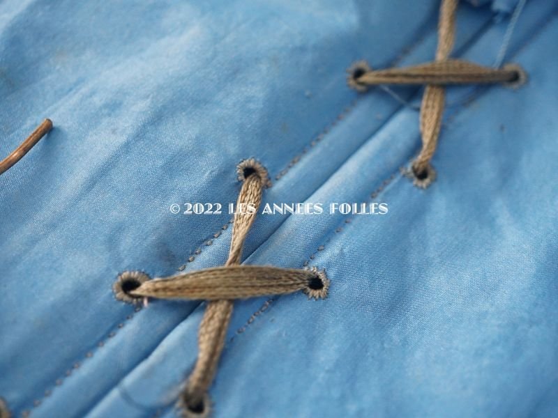 画像5: 18世紀 アンティーク 子供用 シルク製コルセット 