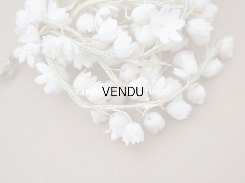 画像5: アンティーク 鈴蘭の布花 ヘッドドレス