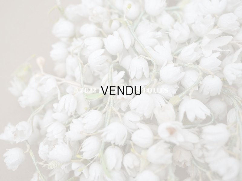 画像9: アンティーク 鈴蘭の布花 ヘッドドレス