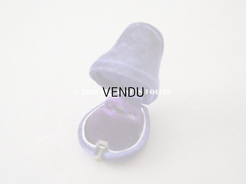 画像3: 19世紀 アンティーク リングボックス 紫のベルベット ジュエリーボックス