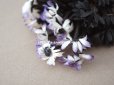 画像3: 1900年頃 アンティーク デイジーの布花　黒い花＆ホワイト・パープルの花