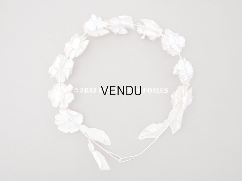 画像3: アンティーク パウダーピンクの花冠 ティアラ ヴェールガール