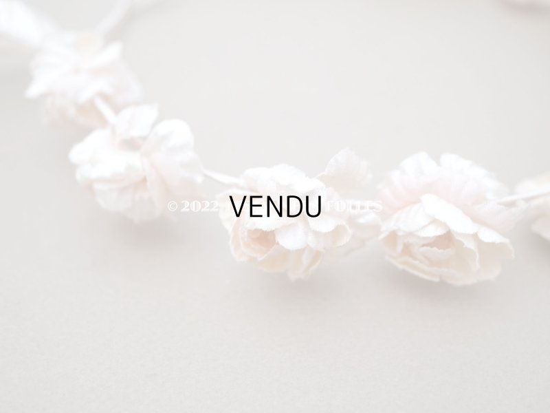 画像14: アンティーク パウダーピンクの花冠 ティアラ ヴェールガール