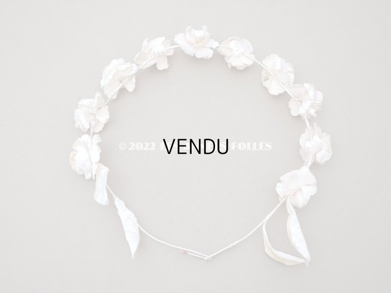 画像10: アンティーク パウダーピンクの花冠 ティアラ ヴェールガール