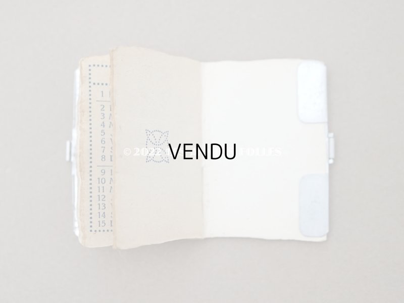 画像7: 【クリスマスセール2022対象外】1934年代 アンティーク ビジュートリーの小さなカレンダーのカルネ  ロカイユ装飾