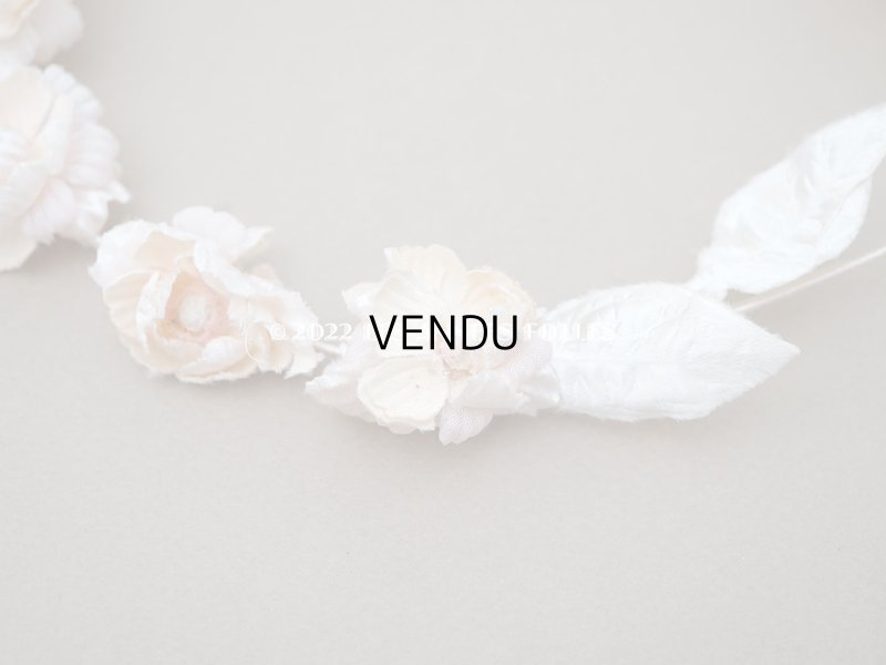 画像7: アンティーク パウダーピンクの花冠 ティアラ ヴェールガール