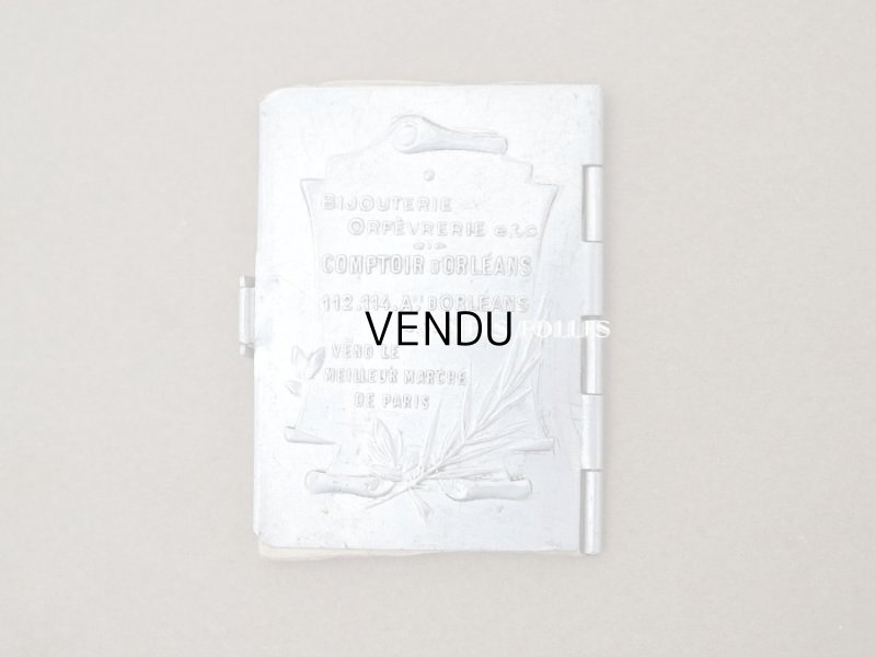 画像3: 【クリスマスセール2022対象外】1934年代 アンティーク ビジュートリーの小さなカレンダーのカルネ  ロカイユ装飾