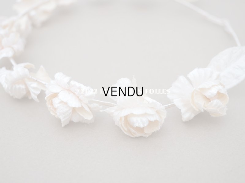 画像12: アンティーク パウダーピンクの花冠 ティアラ ヴェールガール